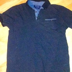 Denim flower dress shirt